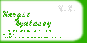 margit nyulassy business card